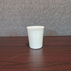 HAZEL ATLAS WHITE OPALESCENT MILK GLASS 3-1/2" JUICE GLASS TUMBLER SET OF 3 PCS
